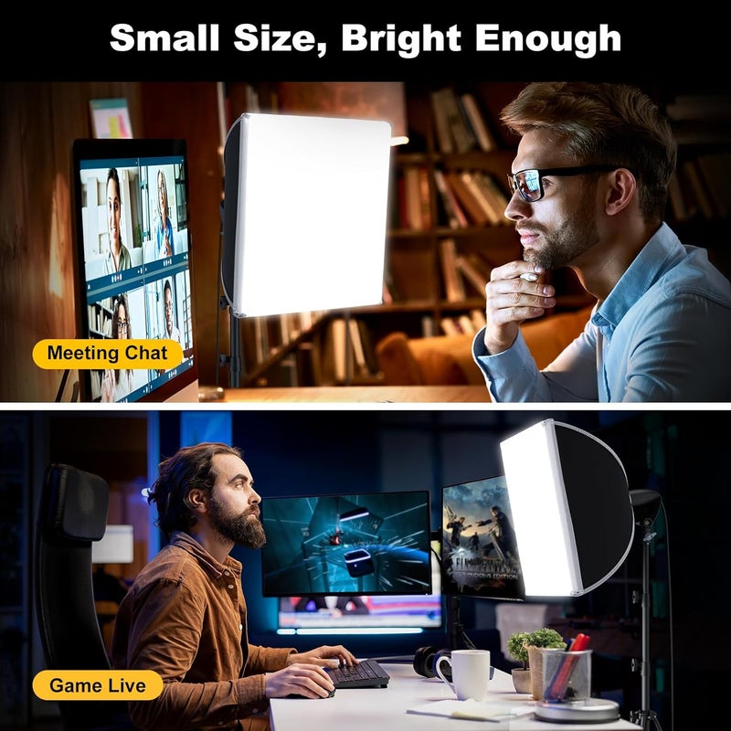 Lincostore Softbox Photography Lighting Kit 16'' x 16'' Professional Softbox Lighting Kit with 85W 3000-6500K LED Bulbs, Studio Lights for Photography/Video Recording/Live Streaming - Image 4